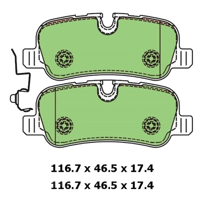 Protex Blue Disc Pads DB1781B