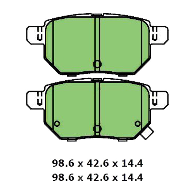 Protex Blue Disc Pads DB1786B