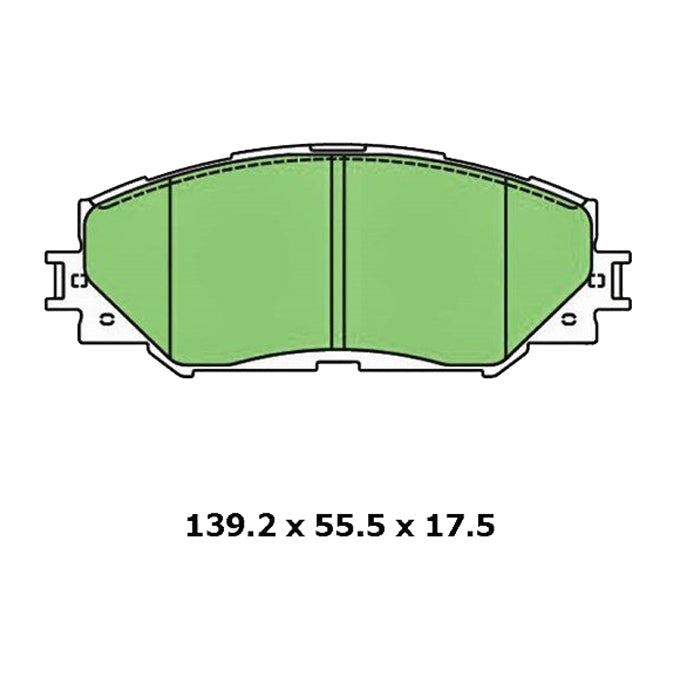 Protex Ultra Ceramic Plus Disc Pads DB1802UP