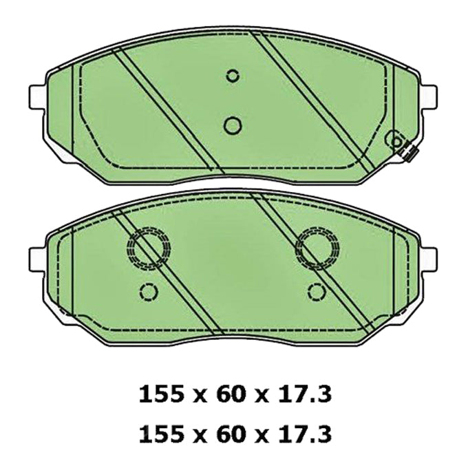 Protex Blue Disc Pads DB1815B