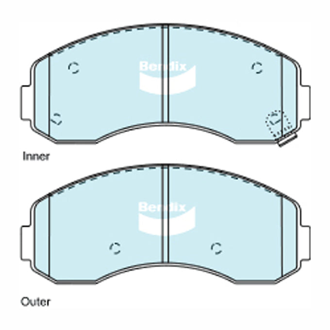 Bendix Heavy Duty Disc Pads DB1817HD