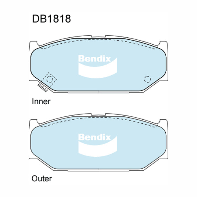 Bendix GCT Disc Pads DB1818GCT