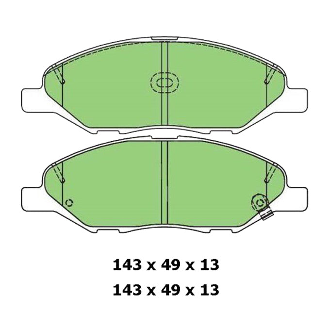 Protex Ultra Ceramic Disc Pads DB1819CP
