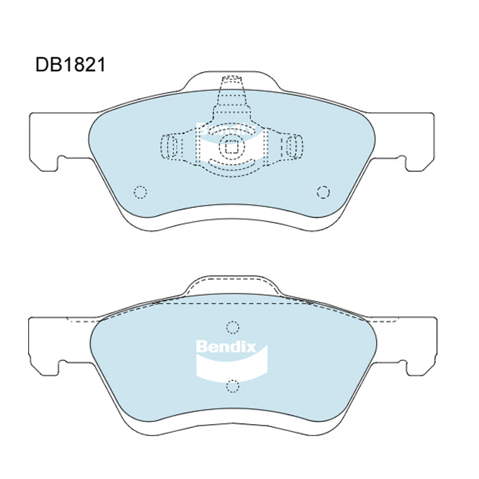 Bendix 4WD Disc Pads DB1821-4