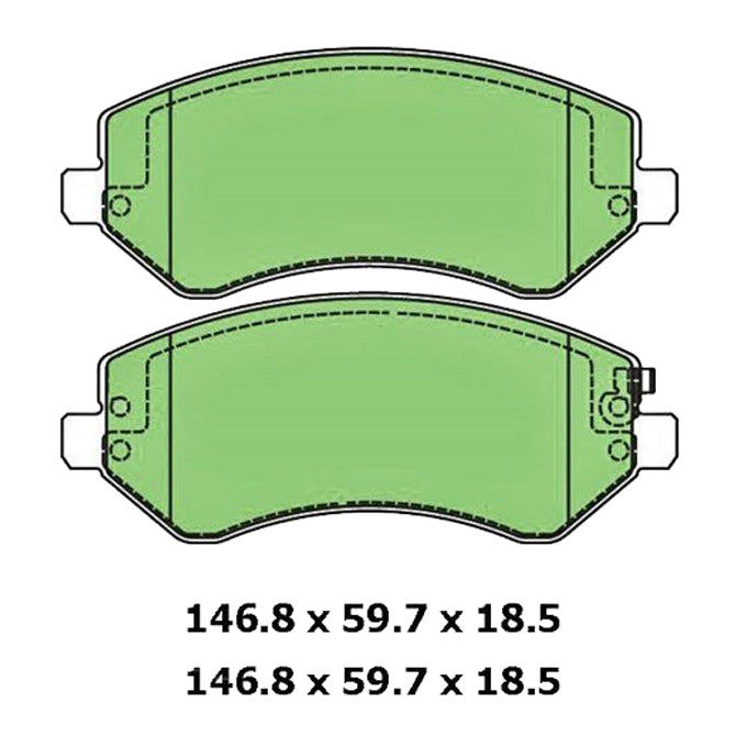 Protex Blue Disc Pads DB1828B