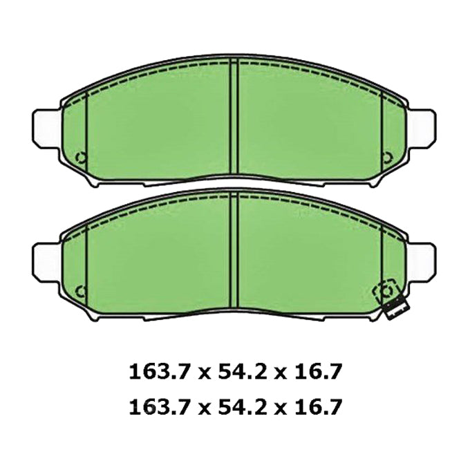 Protex Ultra Ceramic Plus Disc Pads DB1835UP