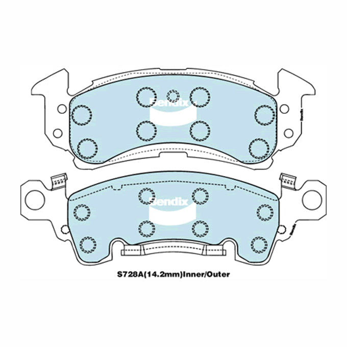 Bendix 4WD Disc Pads DB1835-4