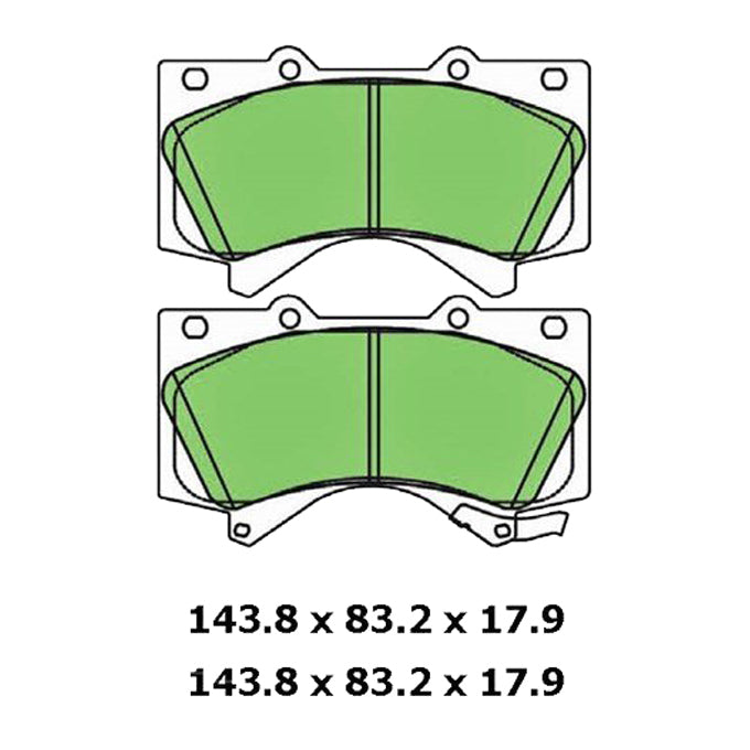 Protex Blue Disc Pads DB1838B