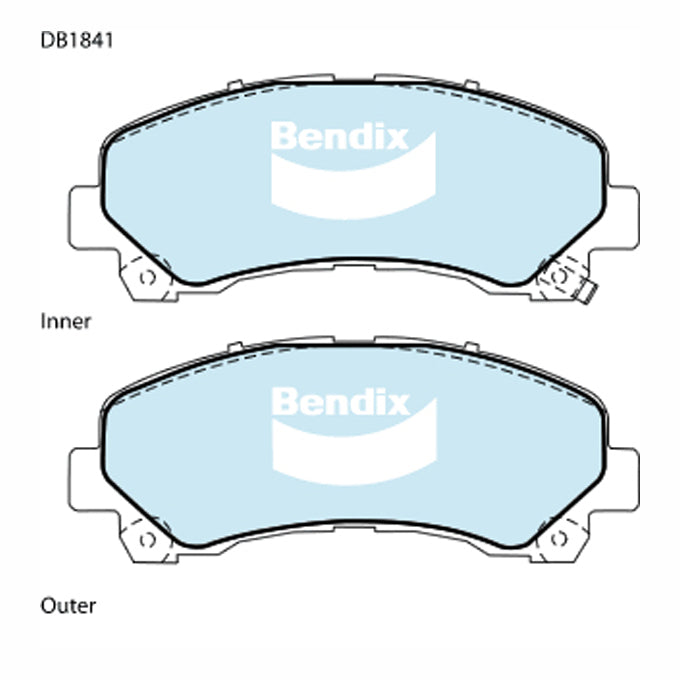 Bendix 4WD Disc Pads DB1841-4