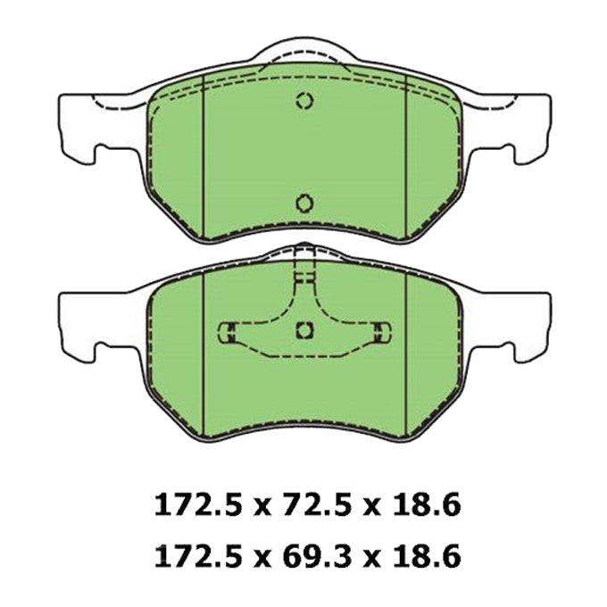 Protex Blue Disc Pads DB1848B