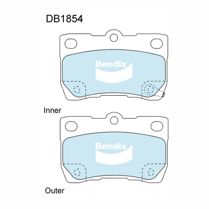 Bendix GCT Disc Pads DB1854GCT