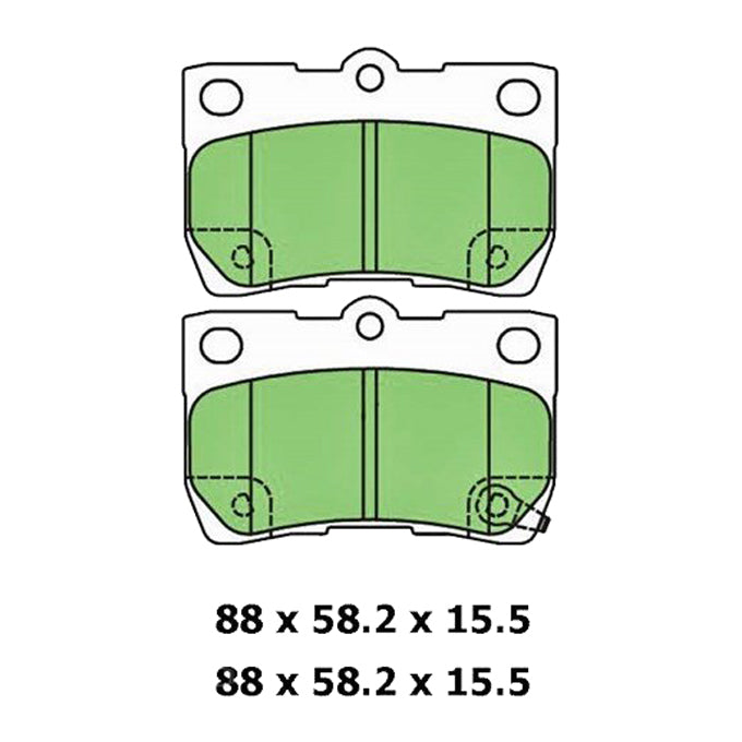 Protex Ultra Ceramic Plus Disc Pads DB1854UP