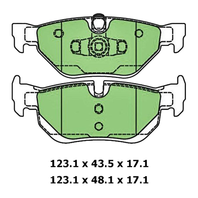 Protex Ultra Ceramic Plus Disc Pads DB1858UP