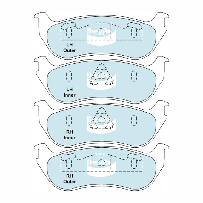 Bendix 4WD Disc Pads DB1906-4