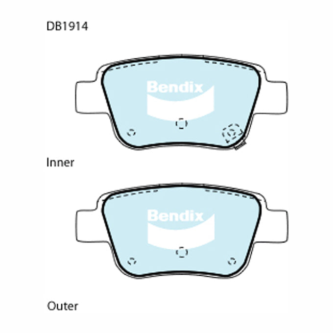 Bendix Heavy Duty Disc Pads DB1914HD