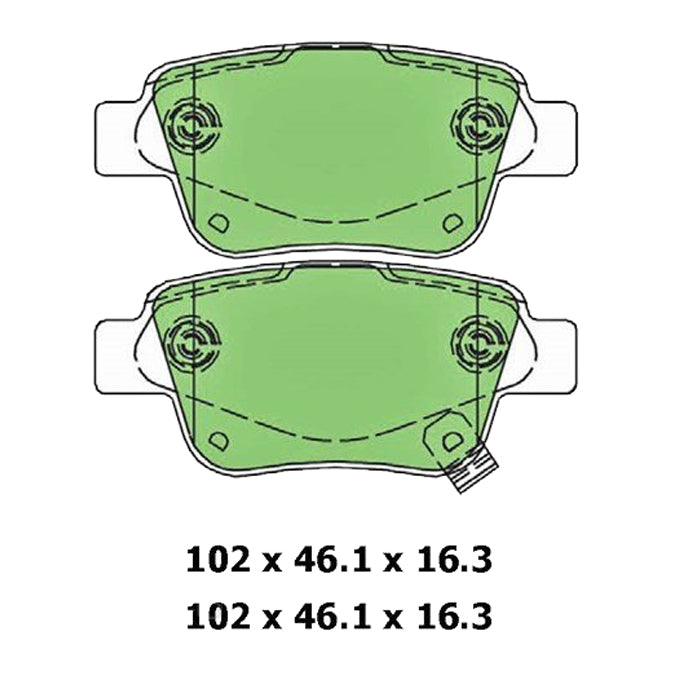 Protex Blue Disc Pads DB1914B