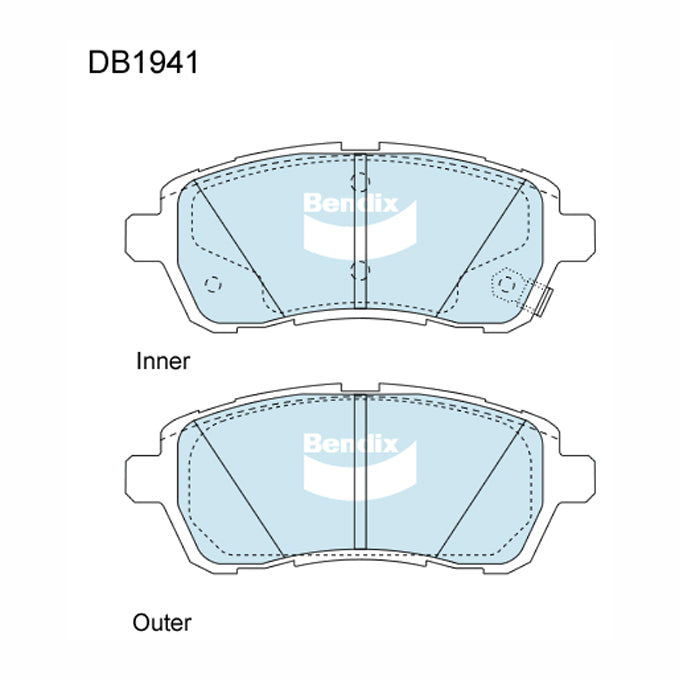 Bendix GCT Disc Pads DB1941GCT