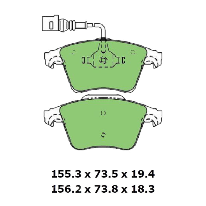 Protex Ultra Ceramic Disc Pads DB1947CP