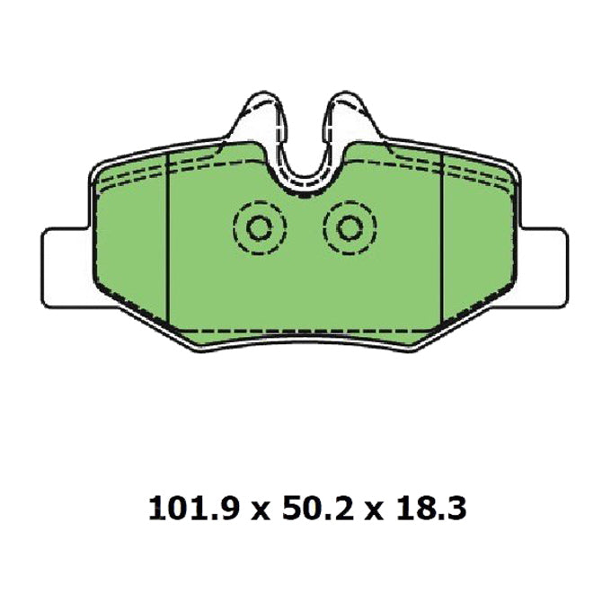 Protex Ultra Ceramic Plus Disc Pads DB1966UP