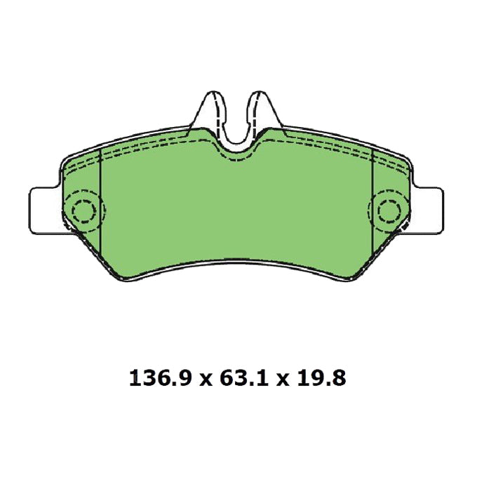 Protex Ultra Ceramic Plus Disc Pads DB1972UP