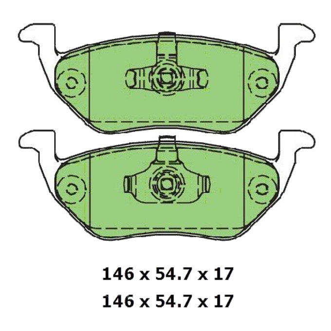 Protex Blue Disc Pads DB1996B