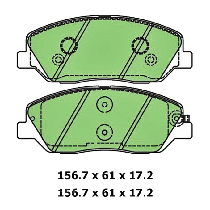 Protex Ultra Ceramic Plus Disc Pads DB2034UP