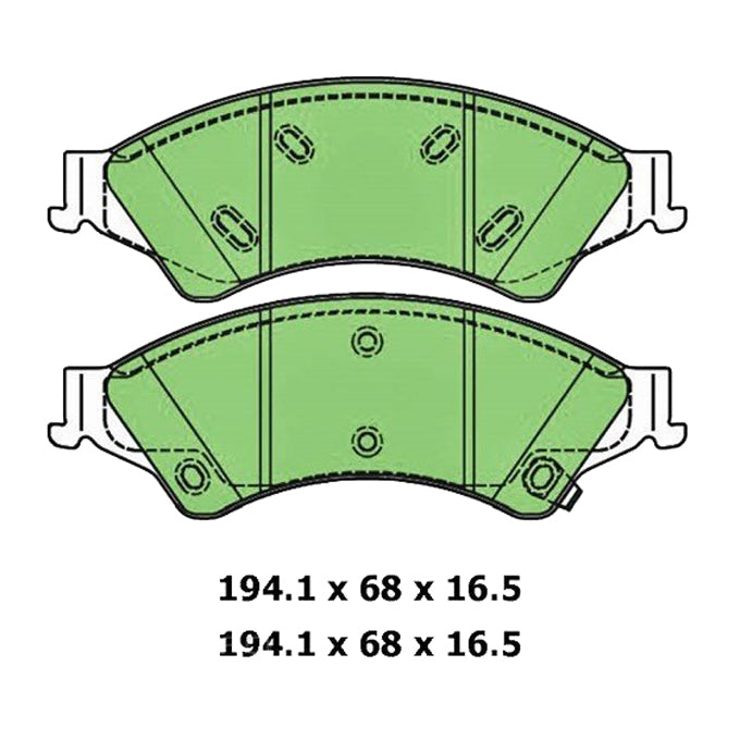 Protex Blue Disc Pads DB2074B