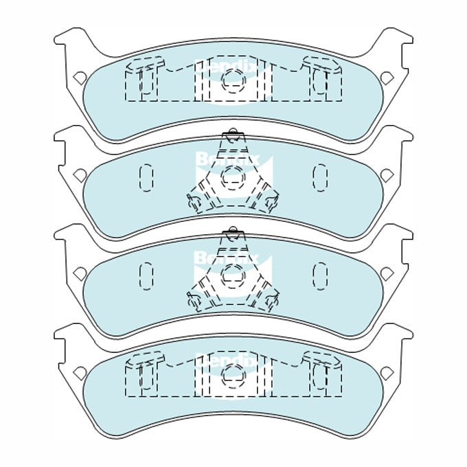 Bendix 4WD Disc Pads DB2171-4
