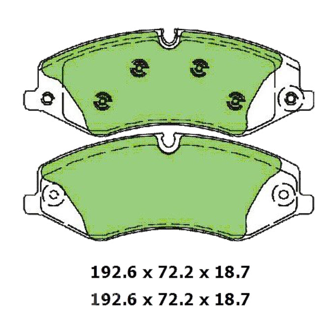 Protex Ultra Ceramic Disc Pads DB2203CP