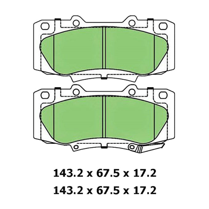 Protex Ultra Ceramic Disc Pads DB2221CP