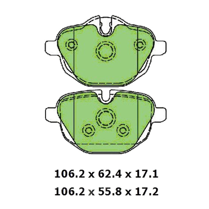 Protex Ultra Ceramic Plus Disc Pads DB2225UP