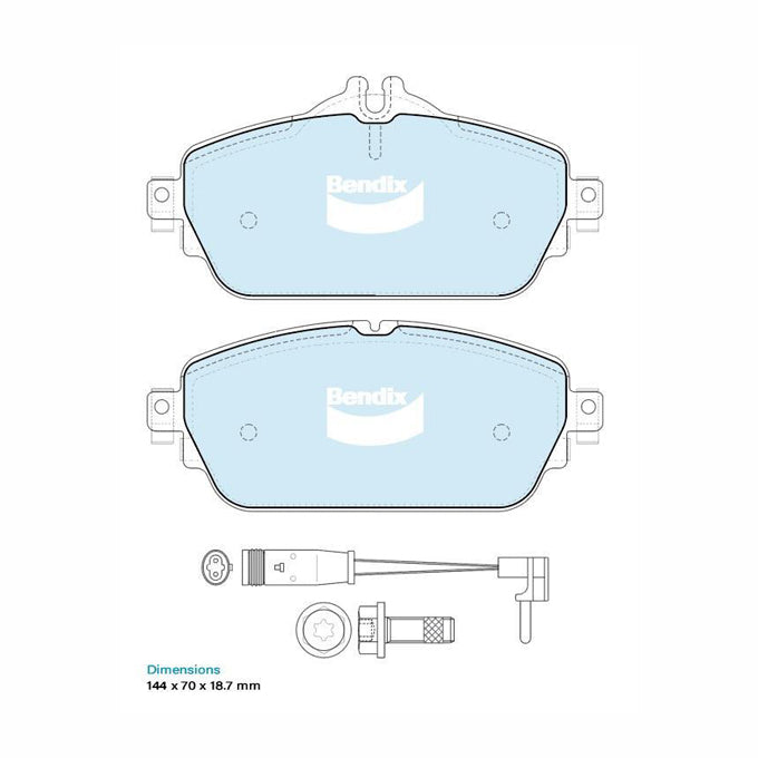 Bendix GCT Disc Pads DB2403GCT