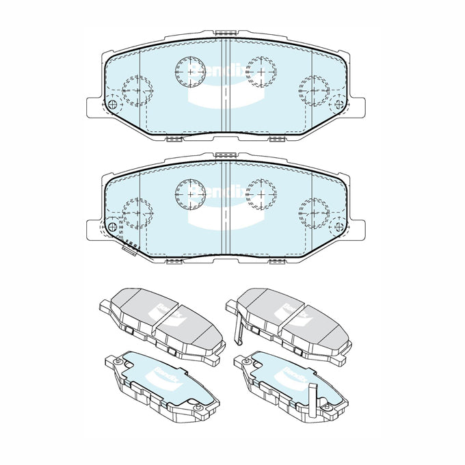 Bendix 4WD Disc Pads DB2606-4