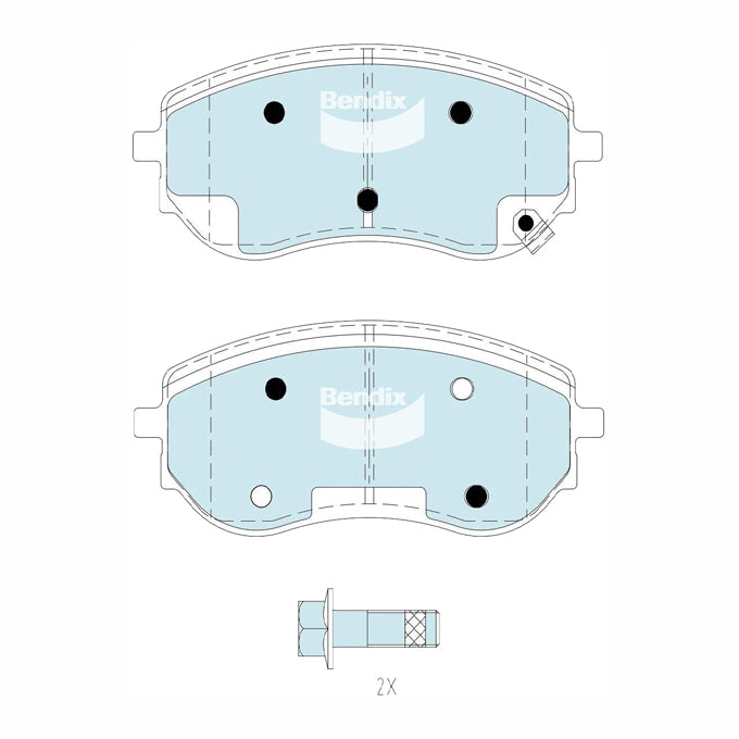 Bendix 4WD Disc Pads DB2616-4
