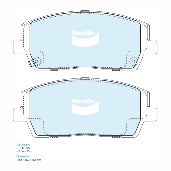 Bendix 4WD Disc Pads DB2631-4