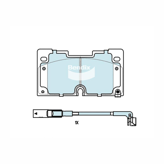 Bendix 4WD Disc Pads DB2637-4