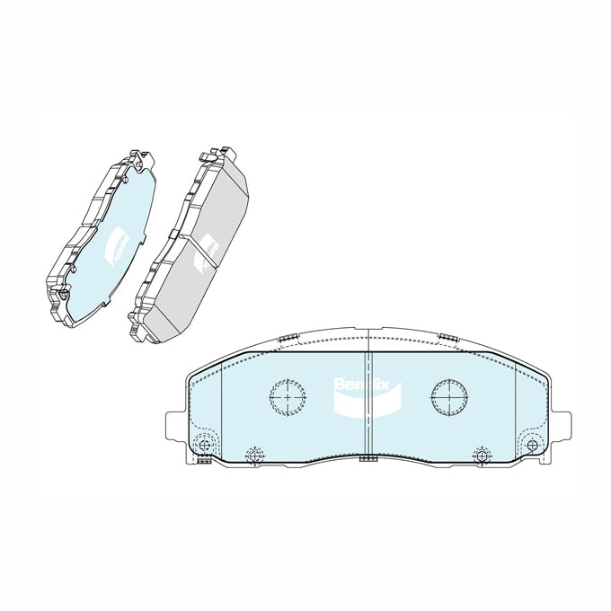 Bendix 4WD Disc Pads DB2666-4
