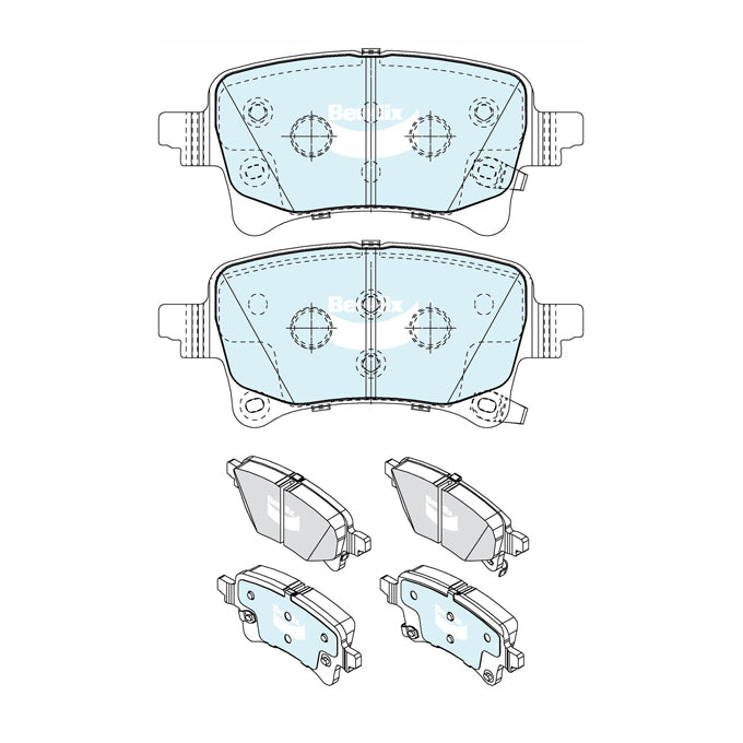 Bendix 4WD Disc Pads DB2667-4