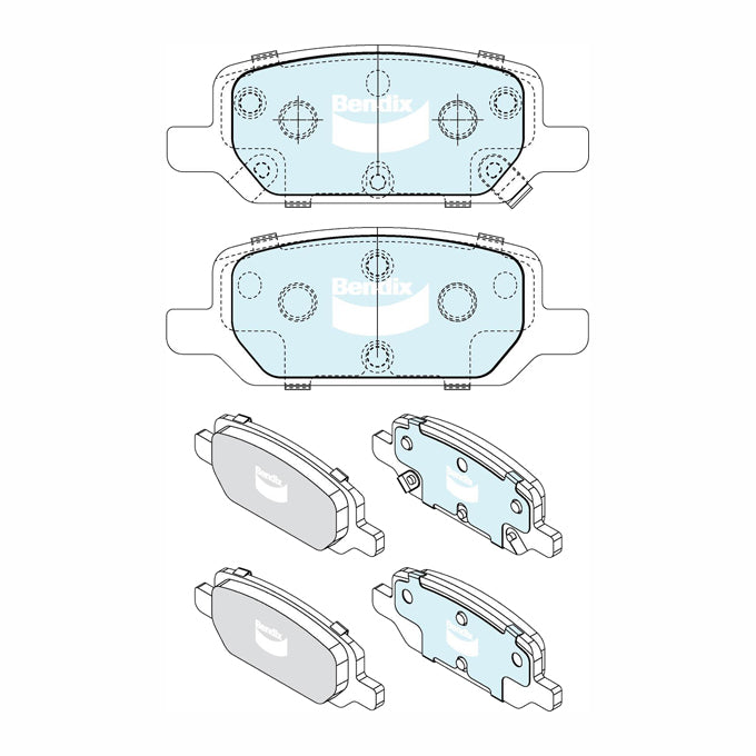 Bendix EV-Hybrid Disc Pads DB2676EV