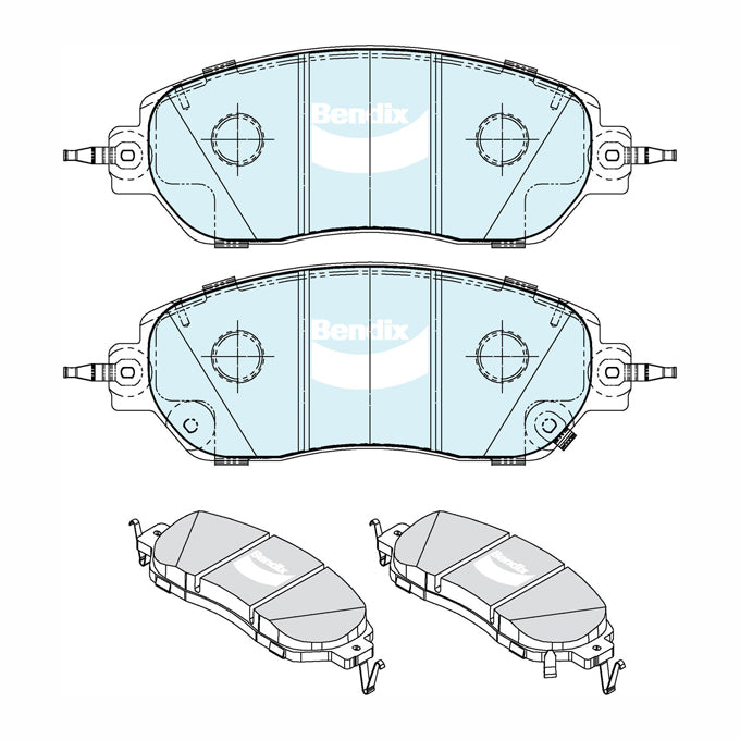 Bendix 4WD Disc Pads DB2687-4