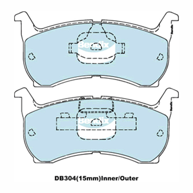 Bendix GCT Disc Pads DB304GCT