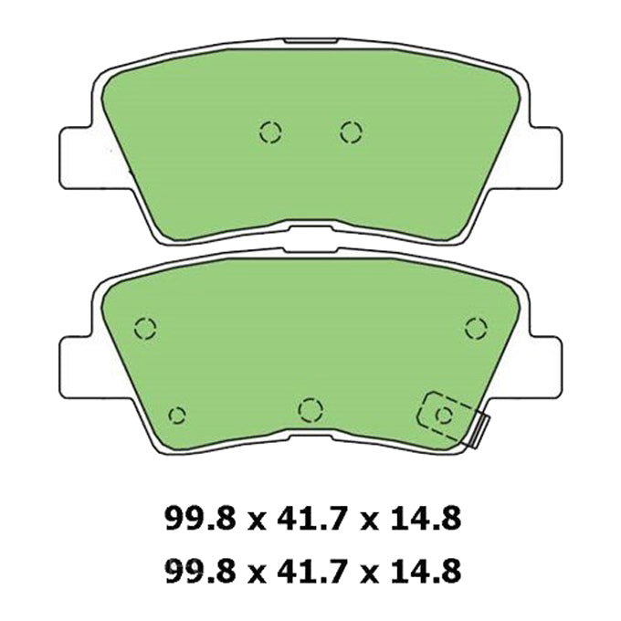 Protex Ultra Ceramic Disc Pads DB3201CP