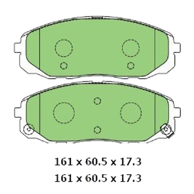 Protex Ultra Ceramic Disc Pads DB3215CP