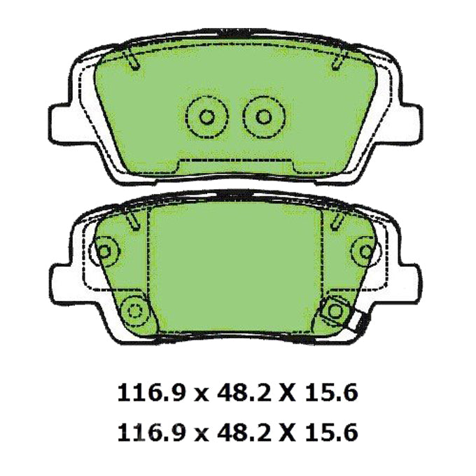 Protex Ultra Ceramic Disc Pads DB3270CP