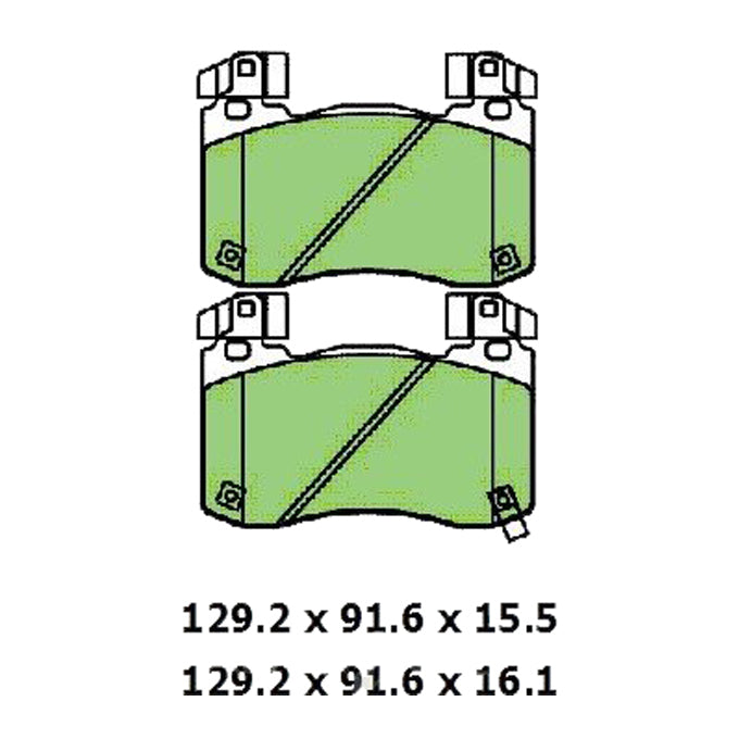 Protex Ultra Ceramic Plus Disc Pads DB3271UP