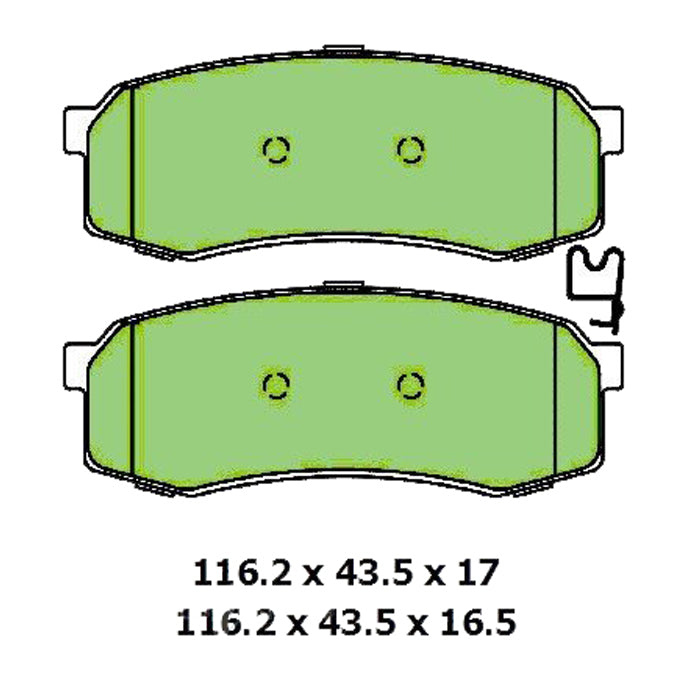 Protex Ultra Ceramic Disc Pads DB3283CP