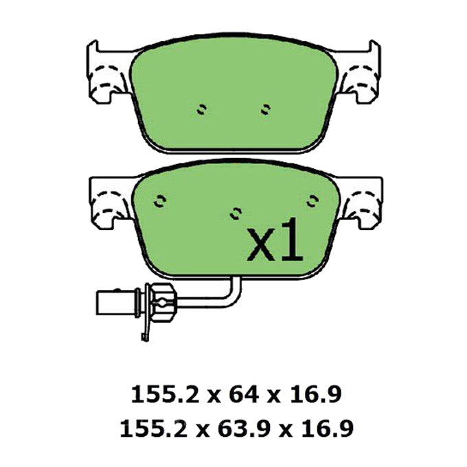 Protex Ultra Ceramic Plus Disc Pads DB3284UP