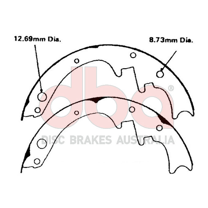 DBA Brake Shoes DBAS1265