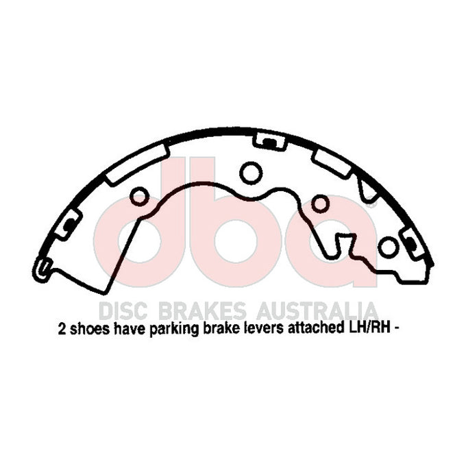DBA Brake Shoes DBAS1855