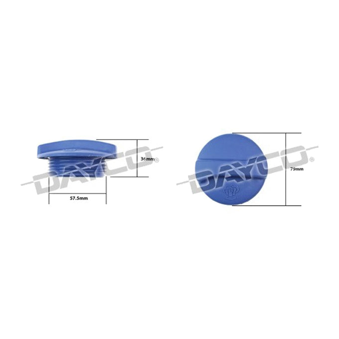 Dayco Coolant/Expansion Recovery Tank Cap DRC030